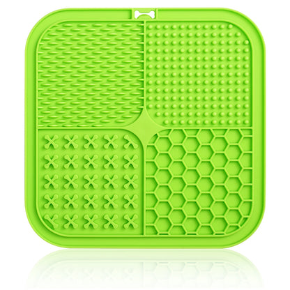 Dog Lick Mat with Suction Cups Slow Feeders Licking Pet Anxiety Relief Cat Training for Food, Yogurt, Peanut Butter